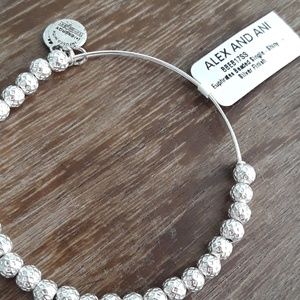 Alex and Ani Silver Beaded Bracelet